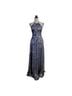 Betsy & Adam 53% Polyester 47% Metallic Fiber 100% Polyester Print Blue Cocktail Dress Size 4 - photo 1