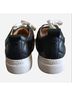 J/Slides 100% Leather Solid Graphic Black Sneakers Size 9 1/2 - photo 7
