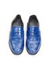 Loewe 100% Leather Blue Loewe Leather Step Back Loafers Size EU 36 - photo 3