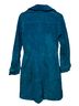 Express 100% Leather Teal Coat Size XS - photo 3