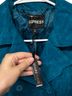 Express 100% Leather Teal Coat Size XS - photo 5