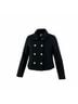 Zara 100% Polyester Solid Black Gold Coat Size M - photo 3