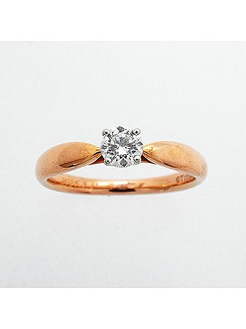 Tiffany & Co. Tiffany &amp; Co. Harmony Ring, 1PD (18KPG) Pink Gold, Pt950 Platinum, 0.22ct Diamond (Women's) (view 2)