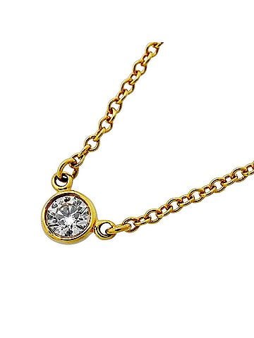 Tiffany & Co. Tiffany &amp; Co. By the Yard Necklace, 1PD (18K Yellow Gold) Diamond, Women's (view 1)
