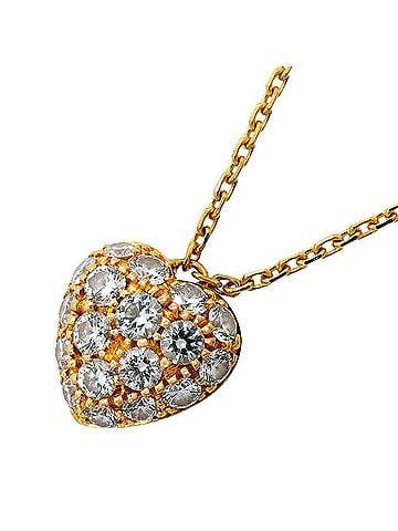 Cartier Cartier Heart Pave Necklace, 18K Yellow Gold, Diamonds, Women's (view 1)