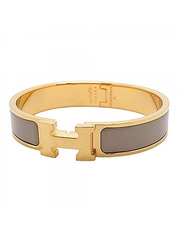 Hermès Hermes Bangle Clic Clac PM GP Plated Gold Beige Women's (view 1)