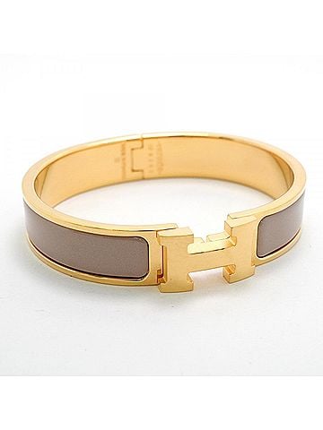 Hermès Hermes Bangle Clic Clac PM GP Plated Gold Beige Women's (view 2)