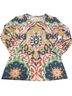 J. McLaughlin Floral Multi Color Long Sleeve Blouse Size XS - photo 1
