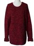 Express Marled Red Black Pullover Sweater Size L - photo 1