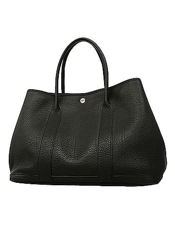 Hermès Hermes Garden PM Tote Bag, Negonda Black, ?K stamp, Women's, P3224989 (view 1)