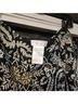 Worthington 100% Polyester Floral Black Brown White Gold Formal Skirt Size 24 - photo 3