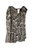 Worthington 100% Polyester Floral Black Brown White Gold Formal Skirt Size 24 - photo 1