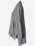 Purejill Solid Stripes Gray Cardigan Size L - photo 4