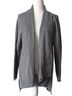 Purejill Solid Stripes Gray Cardigan Size L - photo 1