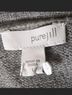 Purejill Solid Stripes Gray Cardigan Size L - photo 3