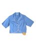 Sandro Blue Short Sleeve Button-Down Shirt Size XS - photo 8