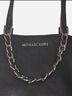 Michael Kors 100% Leather Solid Black Silver Tote One size - photo 3