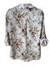 Iz Byer Floral White Multi Color Button-Down Shirt Size XS - photo 2