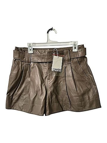 Ganni Leather Shorts (view 1)