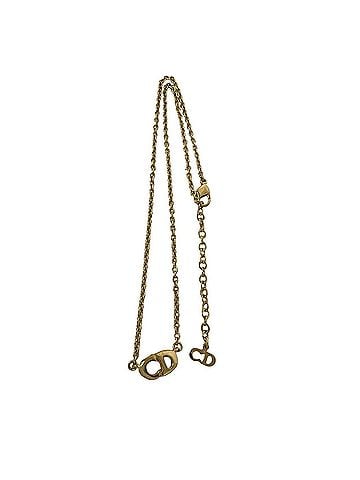 Christian Dior Christian Dior CD Logo Motif GP Necklace Pendant Accessory Gold 59627 (view 1)