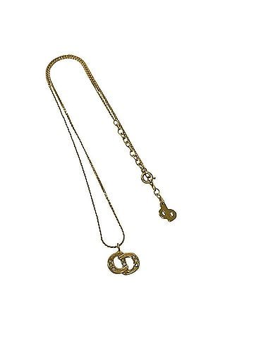 Christian Dior Christian Dior CD Logo Motif GP Necklace Pendant Accessory Gold 81193 (view 1)