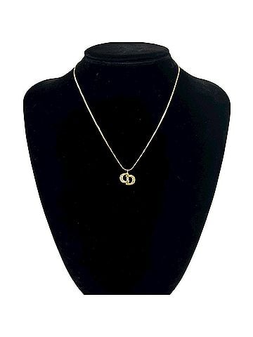 Christian Dior Christian Dior CD Logo Motif GP Necklace Pendant Accessory Gold 81193 (view 2)