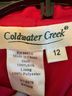 Coldwater Creek 100% Silk 100% Polyester Red Jacket Size 12 - photo 4