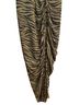 Veronica Beard 100% Silk 100% Polyester Animal Print Multi Color Tan Green Cocktail Dress Size 8 - photo 5