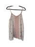 Penelope Project 100% Polyester Floral Graphic White Red Tank Top Size L - photo 1