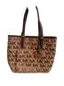 Michael Kors Print Brown Leather Tote One size - photo 1