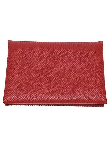 Hermès HERMES Calvi Duo Epsom Card Wallet/Coin Case (Rouge) - Women's (W stamp) (view 1)