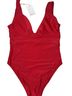 Quince Red One Piece Swimsuit Size L - photo 2