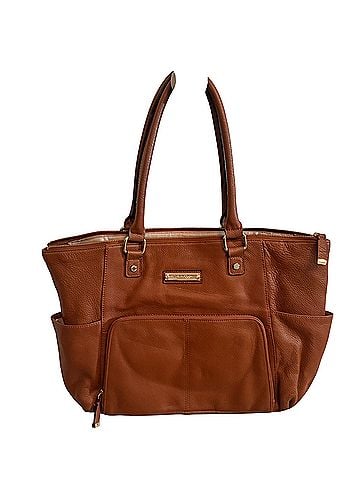 Calvin Klein Leather Tote (view 1)