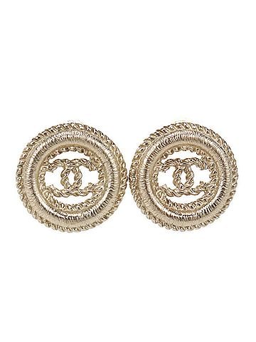 Chanel CHANEL earrings, Coco Mark, women's, gold (view 1)