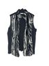 Susan Graver 100% Polyester 70% Rayon 26% Nylon 4% Spandex Animal Print Black Gray Vest Size XL - photo 1