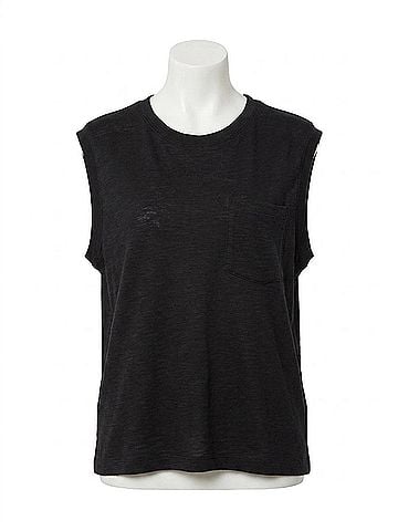 Chaser Soft Gauge Jersey Odessa Tee in Black (view 1)