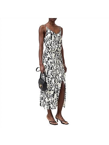 Closed Women's Wrap Dress in Dune Beige (view 2)