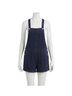 Bella Dahl Blue Button Shortall Romper in Navy Size S - photo 1