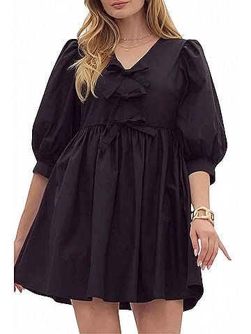 Entro Bow Front Mini Dress (view 2)