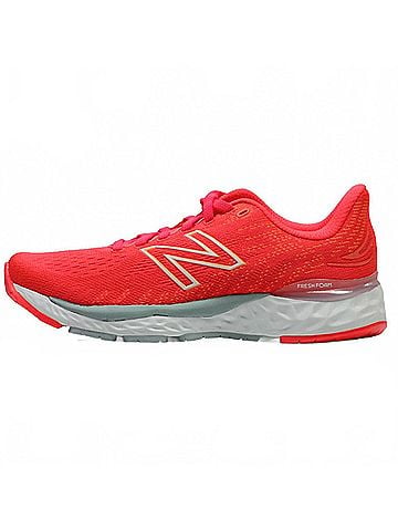 New Balance Women's Fresh Foam 880v11 Shoes in Vivid Coral/White (view 2)