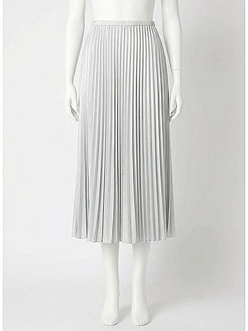 Bella Dahl Hand Pleated Midi Skirt in Metallic Opal (view 1)