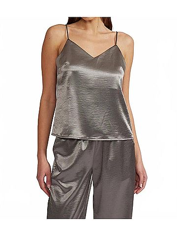 Lucy Paris Joy Camisole Top in Pewter (view 2)