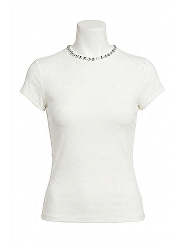 Generation Love Tate Crystal Top in White (view 1)