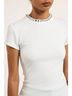Generation Love White Tate Crystal Top in White Size L - photo 3