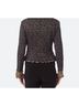 Joseph Ribkoff Blue Ruffle Lapel Snap Jacket in Navy Multi Size 6 - photo 3