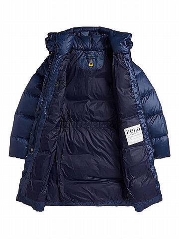 Polo by Ralph Lauren Kids' Hooded Long Padded Puffer Coat (view 2)