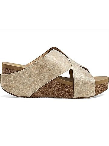 Volatile Women's Firefly Slide Wedge in Gold (view 1)
