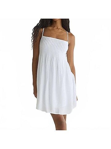 Bella Dahl Flowy Pintuck Dress in White (view 2)