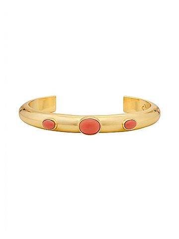 Asha Talitha Cuff Bracelet in Coral (view 1)