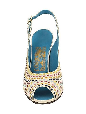 Salvatore Ferragamo Women's Margareth Slingback Heels in Bone (view 2)